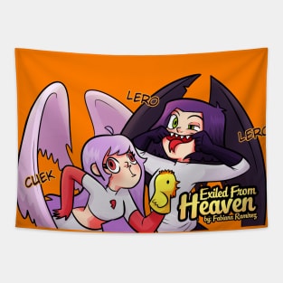 Exiled From Heaven - Ariel & Luciel Tapestry