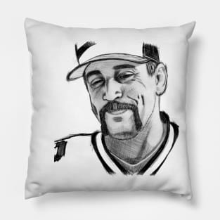 Aaron Rodgers Green Bay Sketch Pillow