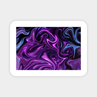 Purple fluid Abstract Magnet