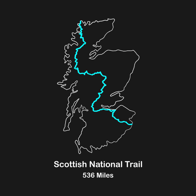 Route Map of the Scottish National Trail by numpdog