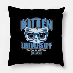 Kitten University - Blue Pillow