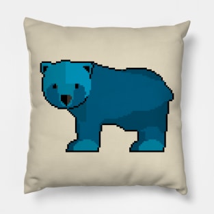 Bear Necessities: Pixel Art Bear Design for Fashionable Apparel Pillow