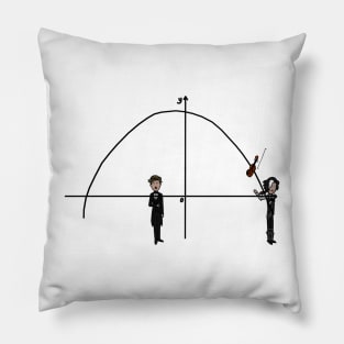 D.M. Throw Violin Perfect Parabola Curve Cartoon Pillow