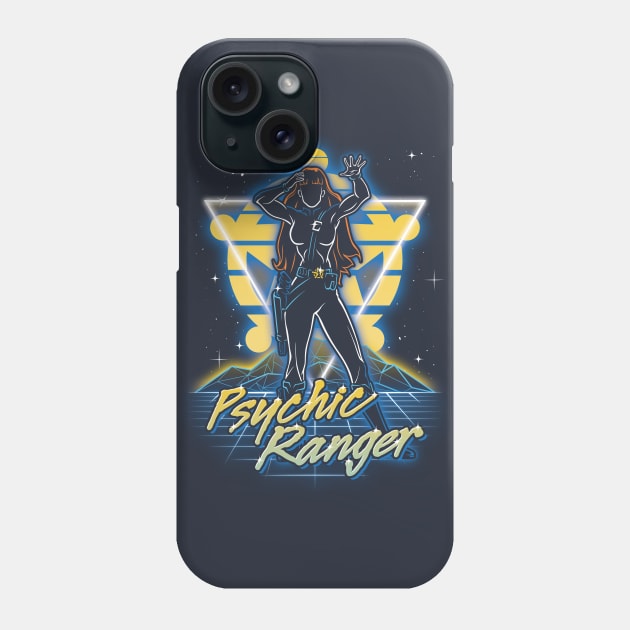 Retro Psychic Ranger Phone Case by Olipop