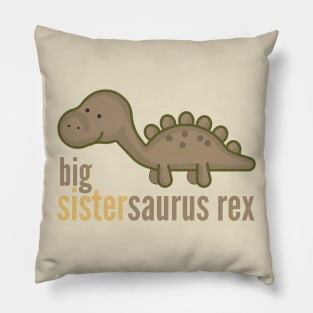 Big Sistersaurus Rex T-Shirt Family Dinosaur Shirts Pillow