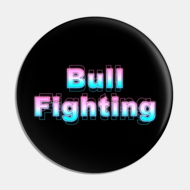 Bull Fighting Pin by Sanzida Design