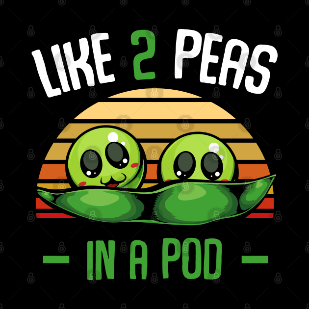 Peas - Like 2 Peas In A Pod - Cute Vegetable by Lumio Gifts