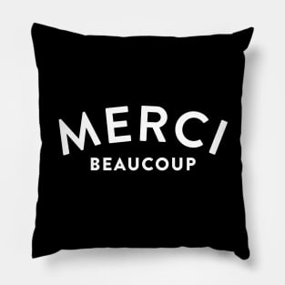 Merci Beaucoup French Quote Pillow