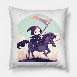 reaper on unicorn Pillow