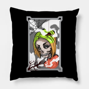 girl skull Pillow