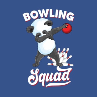 bowling Birthday dabbing Panda Bowling ball Panda Bowling T-Shirt