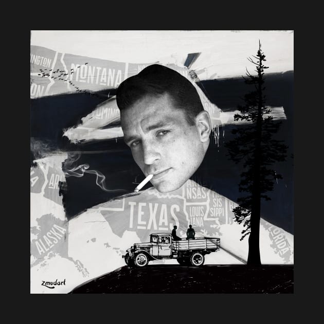 Jack Kerouac | On the Road | Digital Collage by zmudart