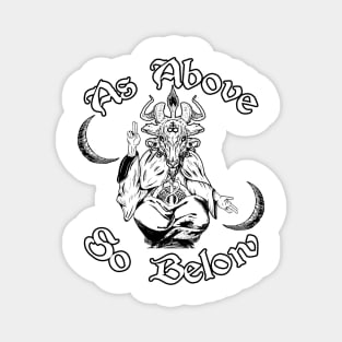 As Above So Below Baphomet Magnet