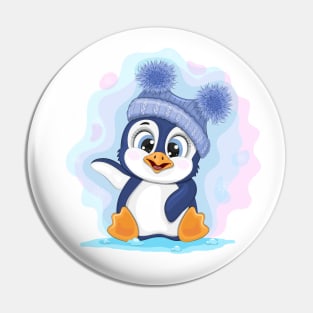 Cute Cartoon Penguin. Pin