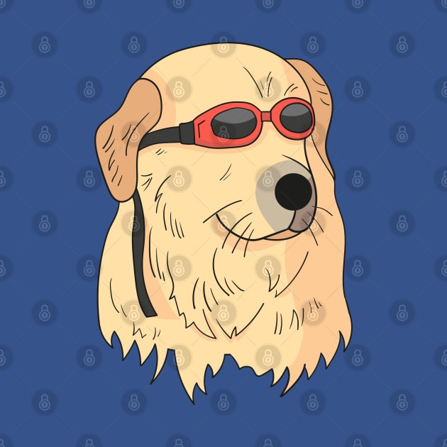 Swim goggles dog by illuville