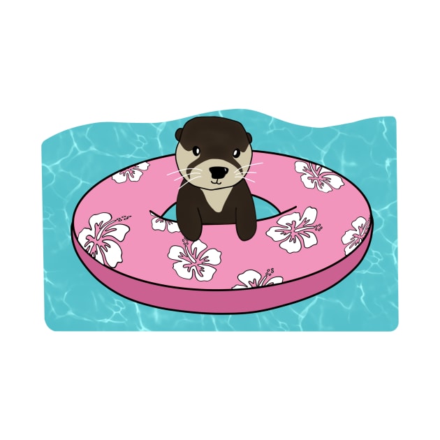 Floatin Otter by mollykay26