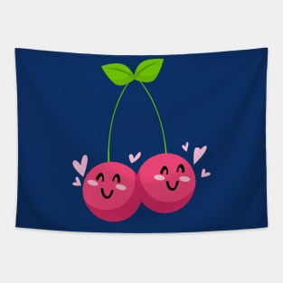 Cute Cherry Art Design Tapestry