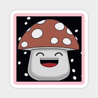 Happy mushroom Magnet