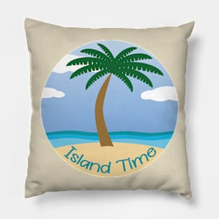 Island Time (on Sand)- Daydreaming of Aruba (or any island) Pillow