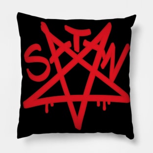 Star Of Satan Inverted Red Pentagram Pillow