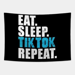 Eat Sleep Tiktok Repeat Tapestry