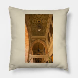 Ornate Portico in Treviso, Italy Pillow