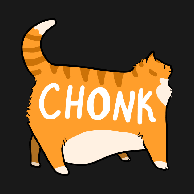 Chonky Orange Tabby Cat by saradaboru