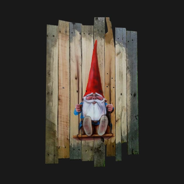 Gnome on a Swing by StephenBibbArt