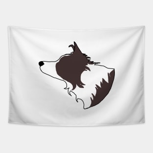 Brown border collie Tapestry