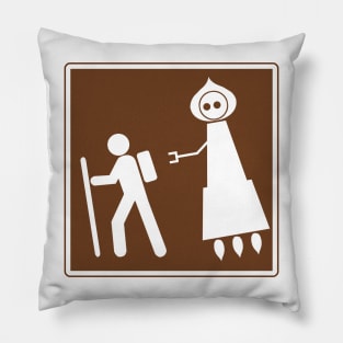 Flatwoods Monster Var2- Hiking Series Pillow