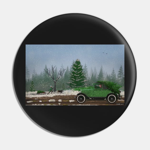 Christmas Tree Hunters Pin by kenmo