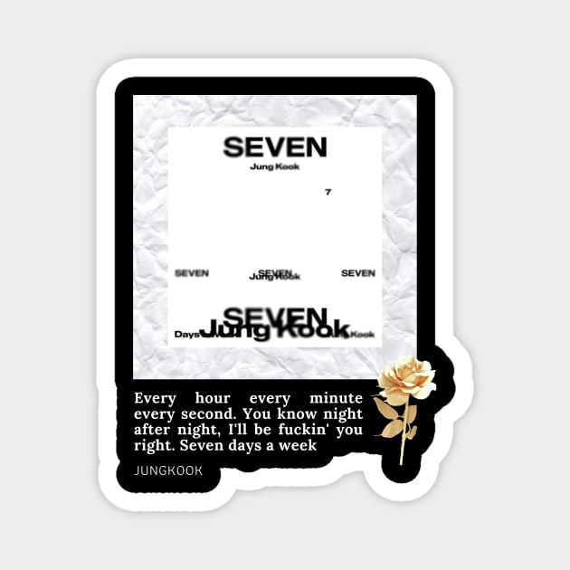 Jungkook Seven Magnet by wennstore