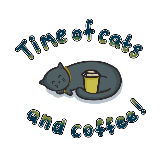 Cat and coffee now! by Justarrrt