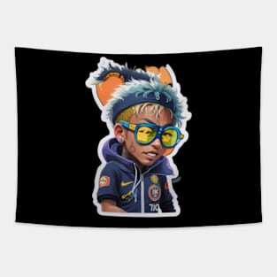 Neymar fan tee halloween Tapestry