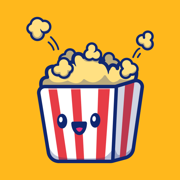 Cute Popcorn Cartoon by Catalyst Labs