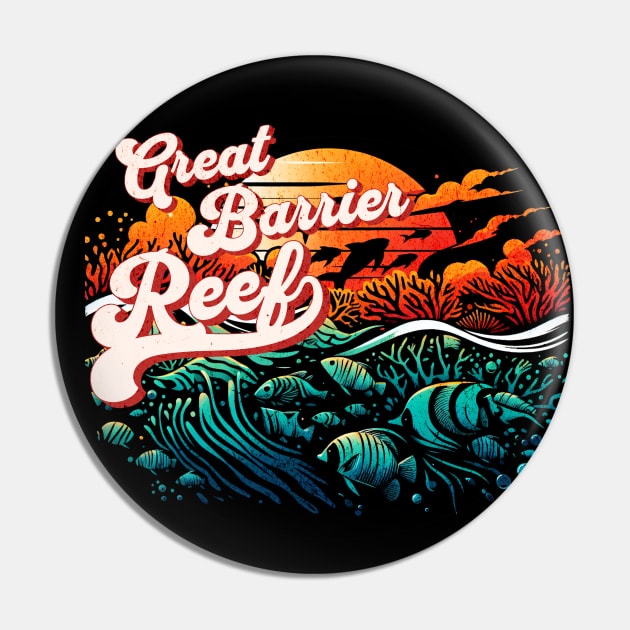 Great Barrier Reef Design Pin by Miami Neon Designs
