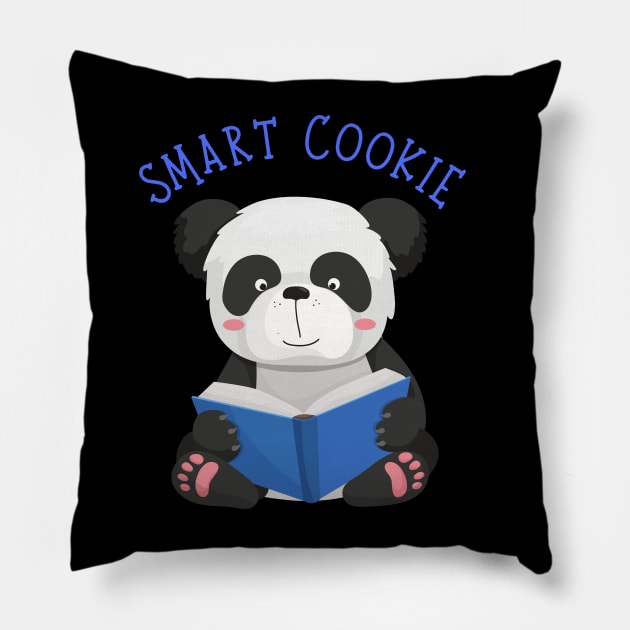 Smart Cookie I'm Cute and I know it Sweet little panda cute baby outfit Pillow by BoogieCreates