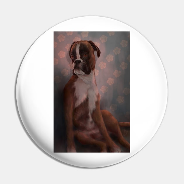 A fancy Boxer Pin by amusedcow_art