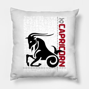 Capricorn zodiac symbol Pillow