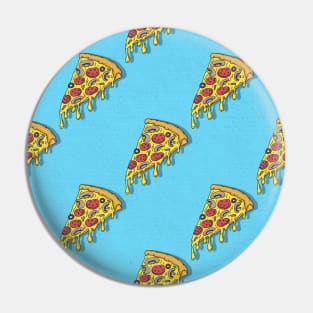 Bright Pizza Pattern Pin