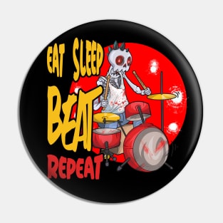 Eat Sleep Drummer Pin