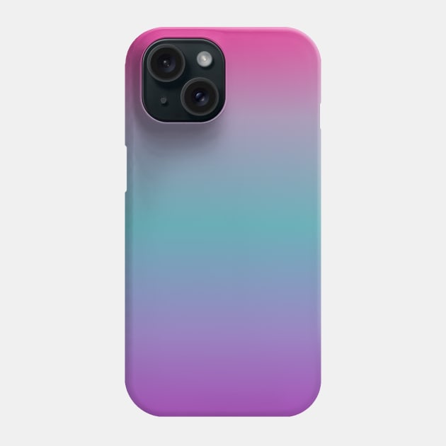 Hot Pink Aqua Blue Purple Ombre Fade Sunset Gradient Phone Case by squeakyricardo