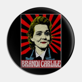 Brandi Carlile Pop Art Style Pin