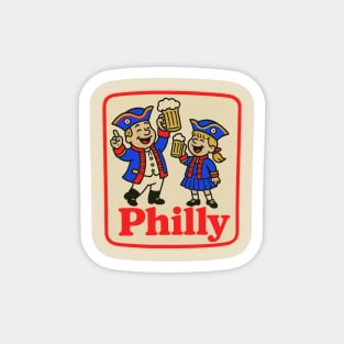 Retro Philly Party Magnet