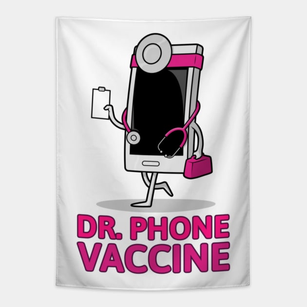 DOCTOR PHONE VACCINE Tapestry by elsa-HD