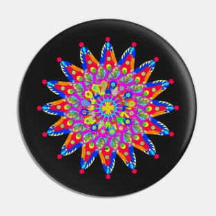 Grafititee Abstract Art Circle Pin