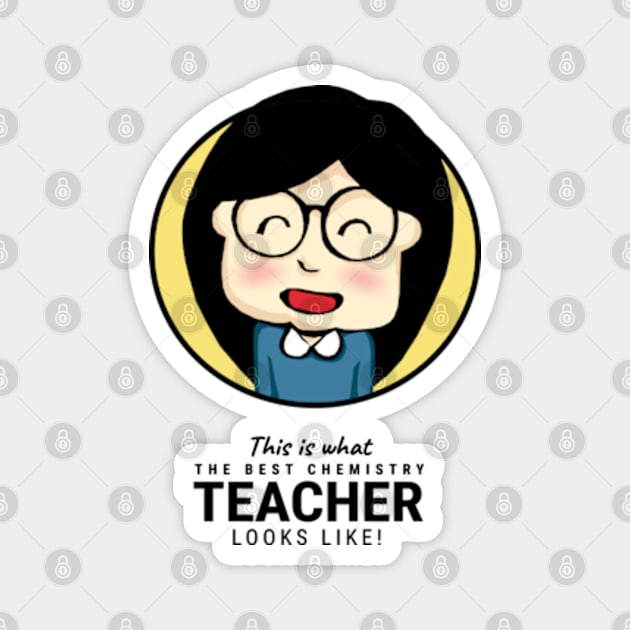 This is what the best Chemistry Teacher looks like! Magnet by KewaleeTee