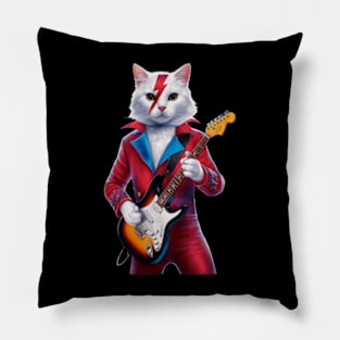 Ziggy Stardust Cat Pillow