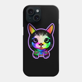 Vaporwave Kitty Samurai Neon Cat Phone Case