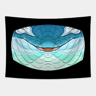 Blue Abronia Mask Tapestry